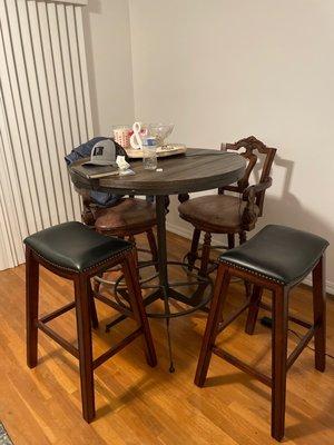 Our new pub style table from Furniture Shack