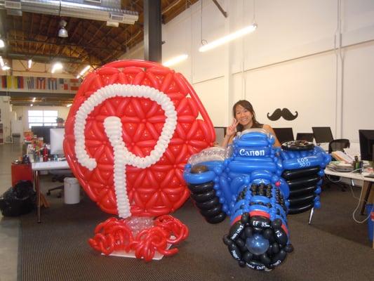 Making a balloon for Pinterest new location in San Francisco