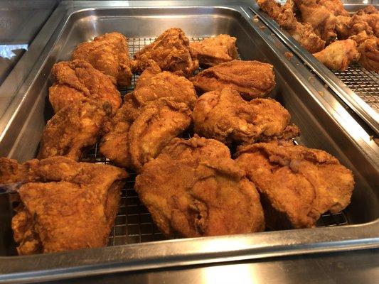 Our freshly prepared home made fried chicken.