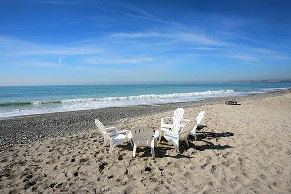 Private beach in Capistrano Beach Dana Point funded by Rosemont Mortgage