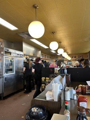 Busy morning at the Waffle House with n Cedar Bluff Road.