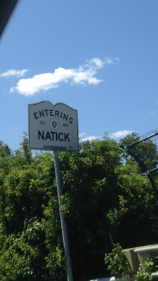 Town Of Natick -- Entering Natick, Sign on Commonwealth Road / Route 30, Natick