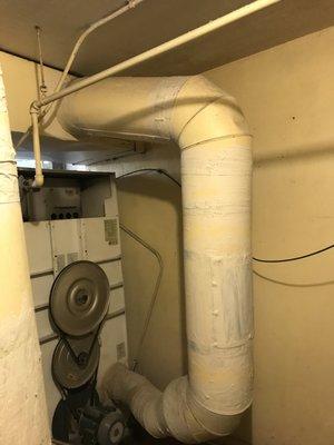 Commercial dryer vent  exhaust system