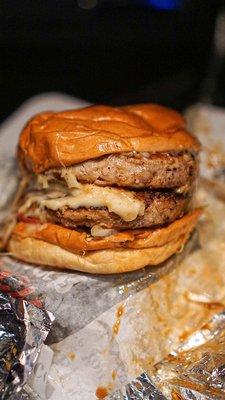 Double Turkey Cheeseburger