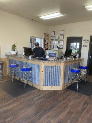 New Location's Customer Waiting Room