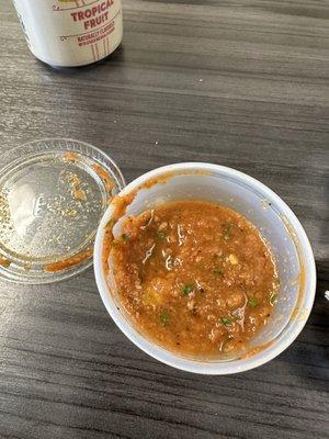 Salsa that came with the breakfast burrito was fantastic