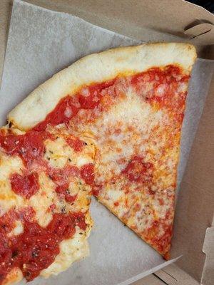 Regular slice and grandma slice to go