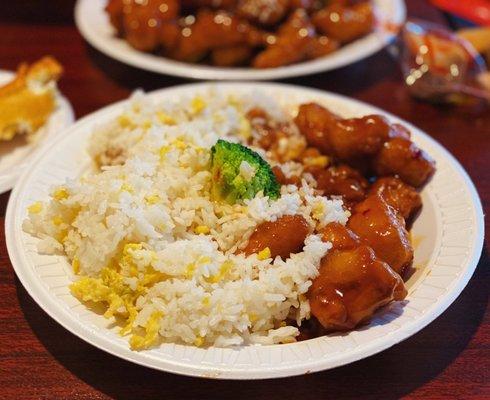 General Tso's Chicken & "fried rice"