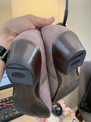 Repaired boot heals from Golden Shoe Repair