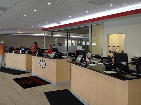 Our Toyota Service Center consultation area