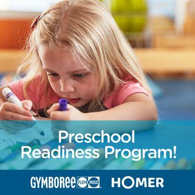 Ease children 2.5-4 years into working independently from primary caregivers with our Preschool Play & Prep with HOMER classes.