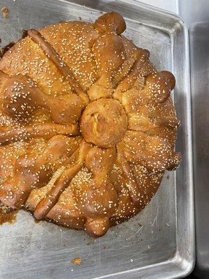 Pan de muerto for Día de los Muertos, or "Day of the Dead"