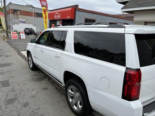 The Large SUV after being washed at The Wash ( Leonia )