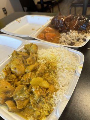 Curry Chicken with white rice