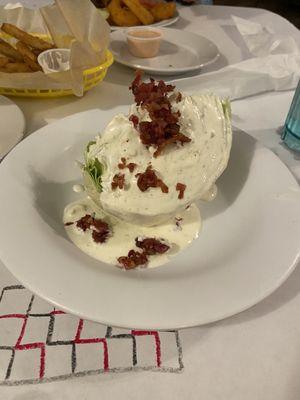 Wedge salad, no tomatoes.