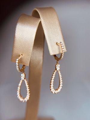 Diamond Earrings in Rose Gold