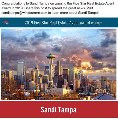 It’s an honor to be recognized for the 10th year. I would like to thank my amazing clients.