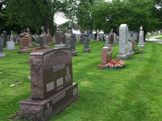 Family grave and area.