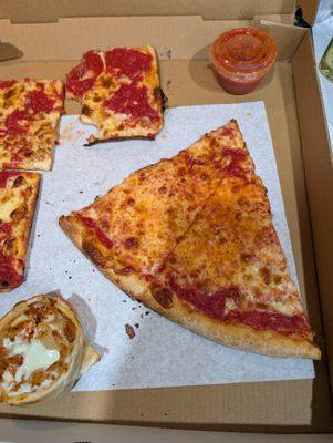 1.5 slices charged for 2 slices