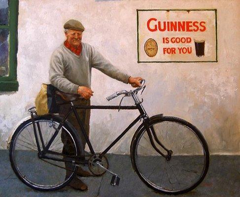 Mike and His Bike -- Irish Art of Martin Driscoll