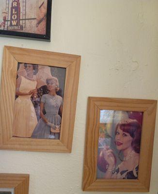 Vintage photos line the walls