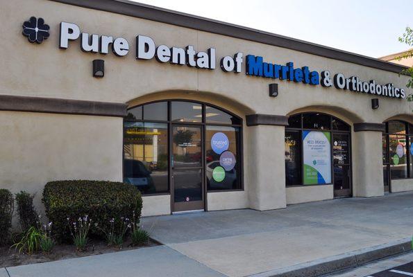 Come visit our private family practice.  We also provide braces. Pure Dental is conveniently located in the California Oaks Plaza.