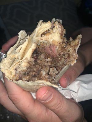 Beef Flank burrito