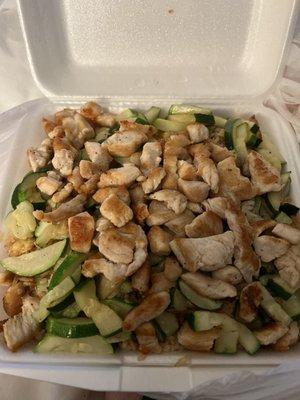 H2. Chicken Hibachi (added zucchini)