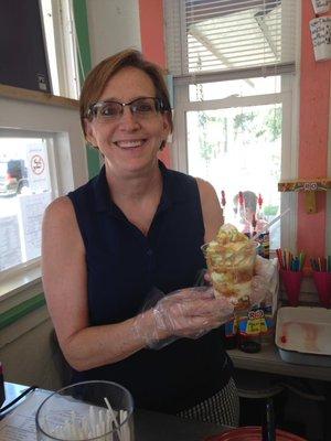 Carmel Apple Sundae