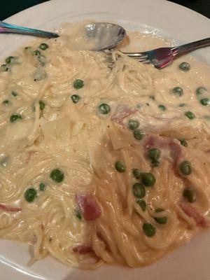 Carbonara was more like Alfredo