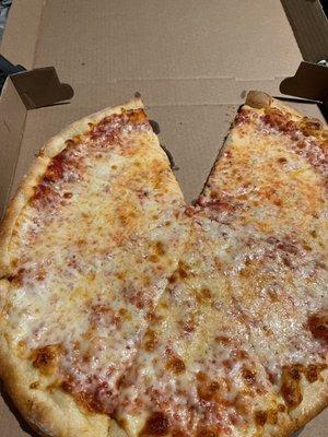 Large cheese pizza