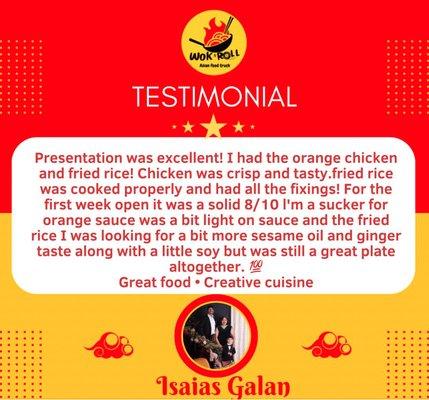 We love reviews! Come try the umami !