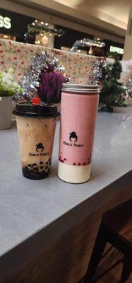 Bubble Pearl Milk Tea, Strawberry Cheesecake Shake