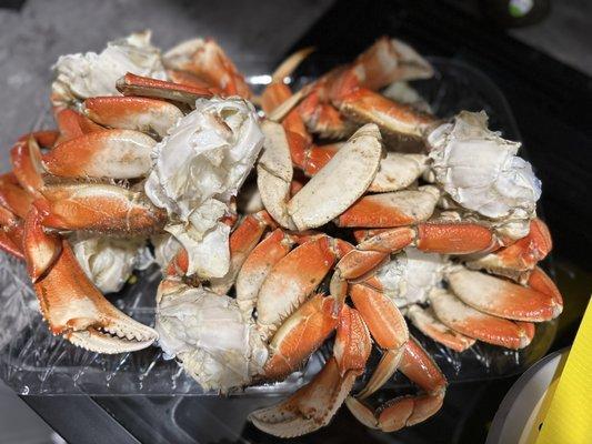 Crab legs for our early Valentines Dinner