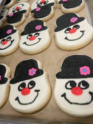 Hand decorated cut out sugar cookies