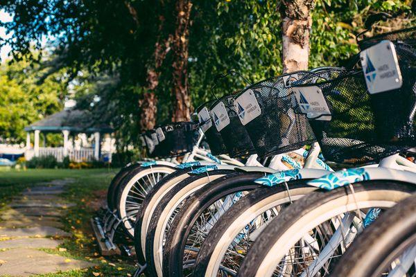 Take a ride around Rock Hall on our fleet of bicycles