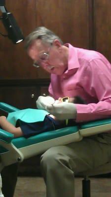 My 3 year olds first dentist visit and he loved it. The dentist gave him sunglasses so the bright lights wouldn't bother him.