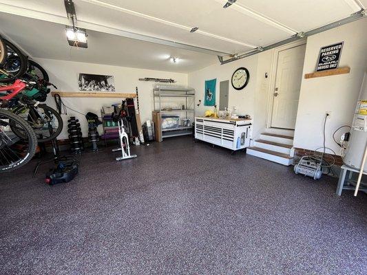 Garage floor coating