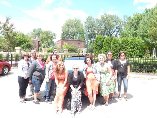 Photo op after a cruise on the La Crosse Queen with all our managers.