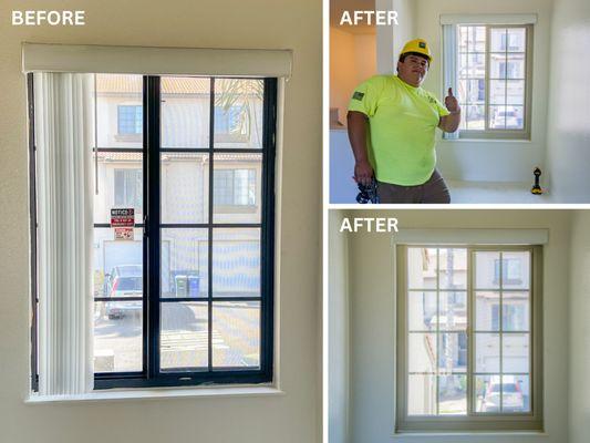 Before and After. Ameriside's installation team is made up of professionals who take pride in their work.