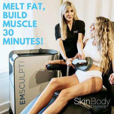 Get your body Summer Ready with EmsculptNeo. Melt fat, build muscle and tighten skin. www.skinbodymemphis.com