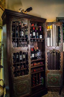 Our handcrafted wine cabinet