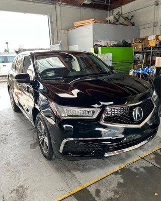 2019 Acura MDX after being repaired and painted