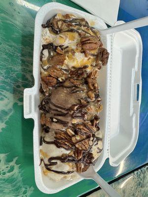 Turtle Sundae only $9.99! Huge even for two people.