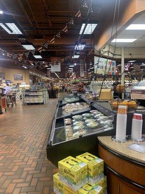 View from back of store at Fresh To Go department