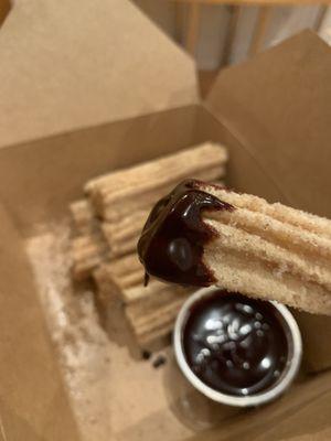 Churros!! $5.50 - could prob skip. Or maybe it's one of those things you have to eat on the spot. It wasn't so good once I got home.