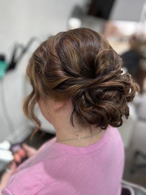 Updo created by Jackie Carlton