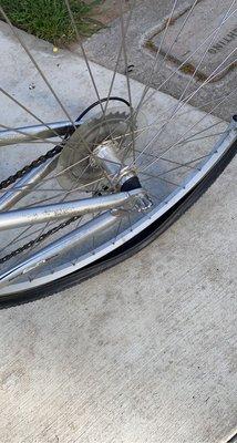 Flat tire during the first bike ride after getting it fixed