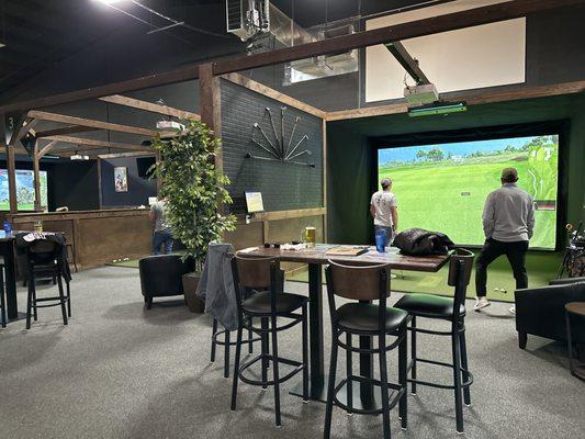 Virtual golf, beer, wine, cocktails and great food!