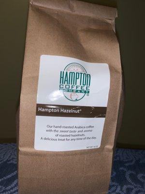 Ground Hazelnut Coffee Beans--I only drink this iced